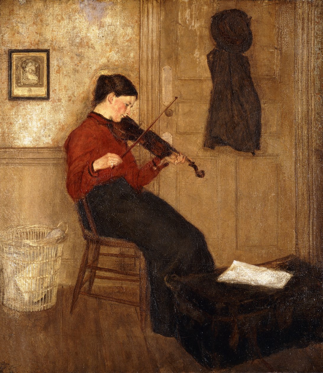 Jonge Vrouw met een Viool, 1897-98 door Gwen John
