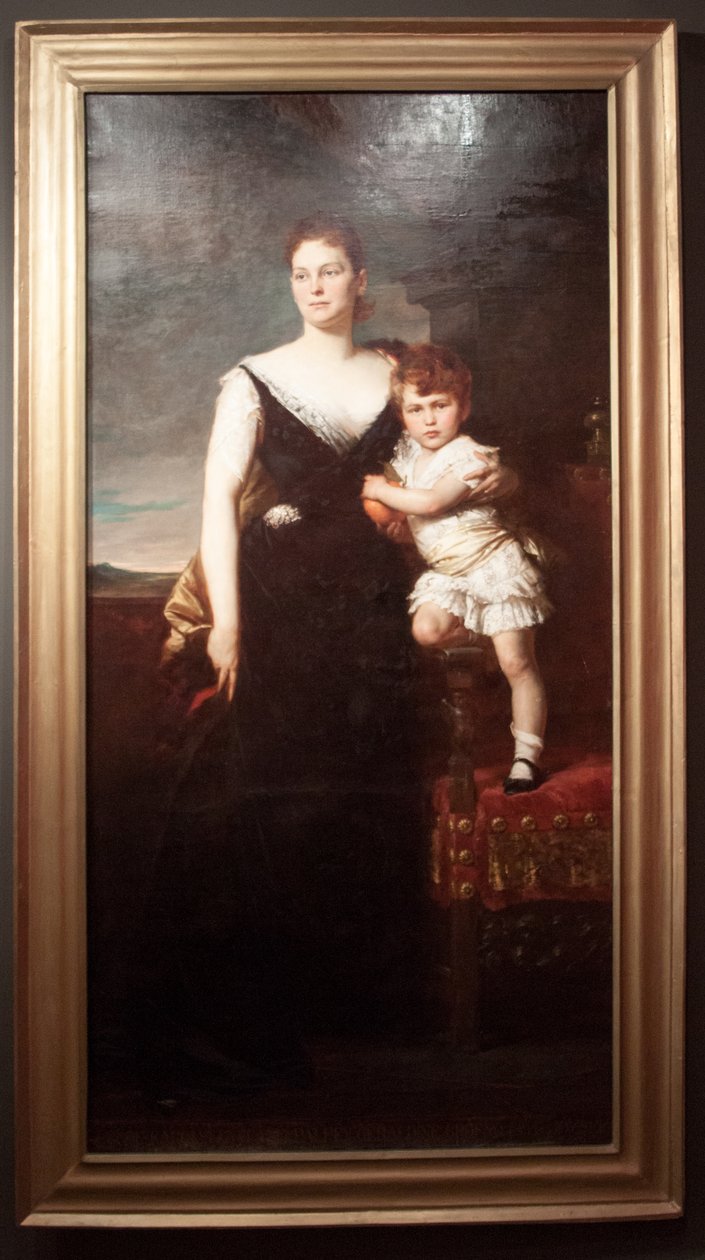 Portret van Gravin Gyula Karolyi, geboren Geraldine Palffy door Gyula Benczúr