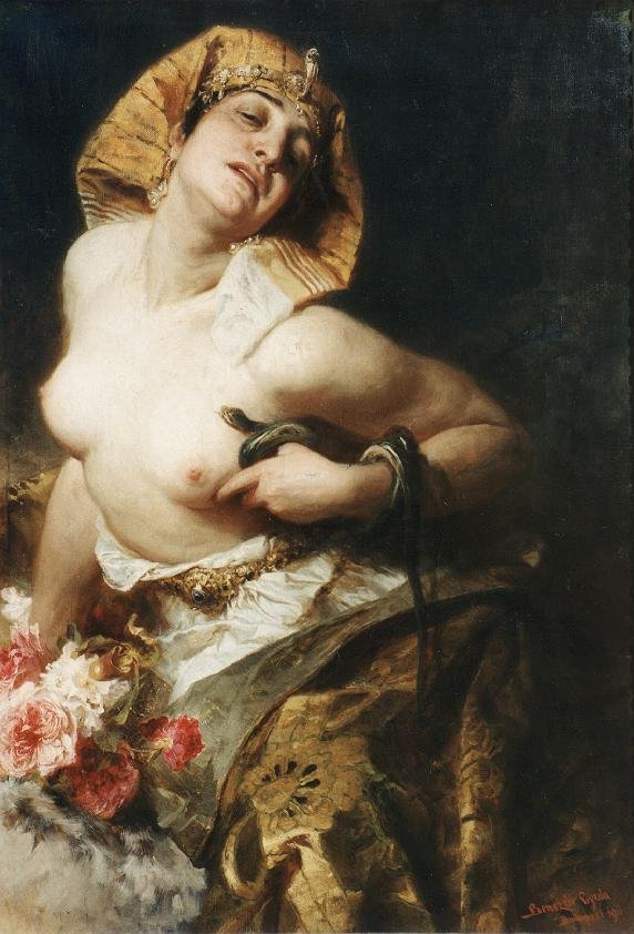 Cleopatra door Gyula Benczúr