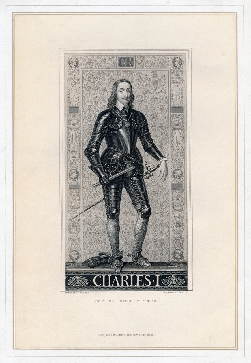 Karel I van Engeland, 19e eeuw door H. Bourne
