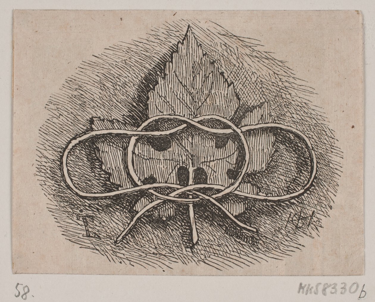 Draadwinding over een blad door H. C. Henneberg