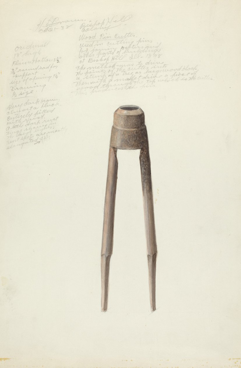 Bishop Hill: Dowel Cutter door H. Langden Brown