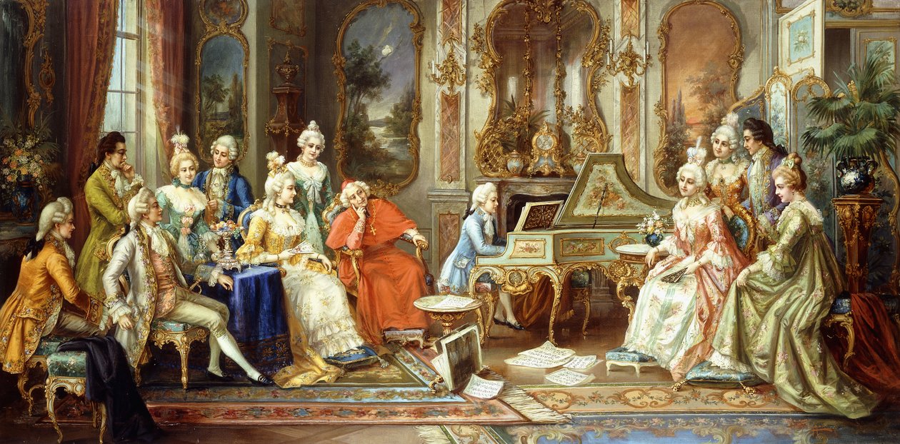 Jonge Mozart geeft een recital door H. Pihnnero