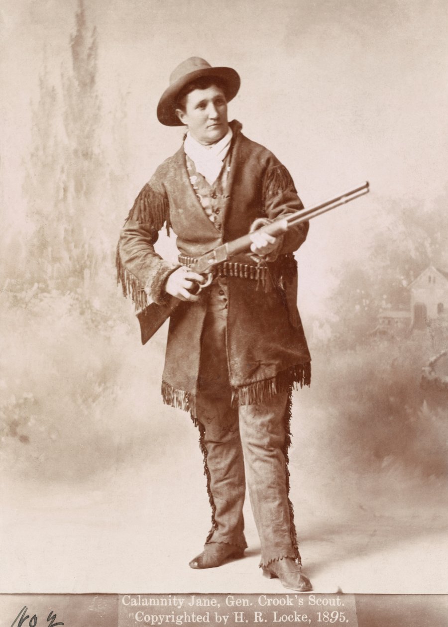 Portret van Calamity Jane door H. R. Locke
