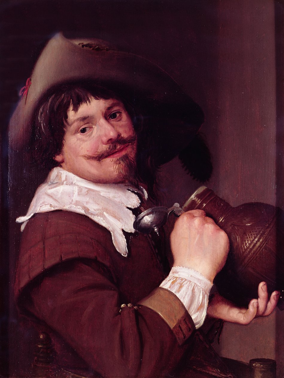 Man met een kruik, c.1635 door Haarlem School