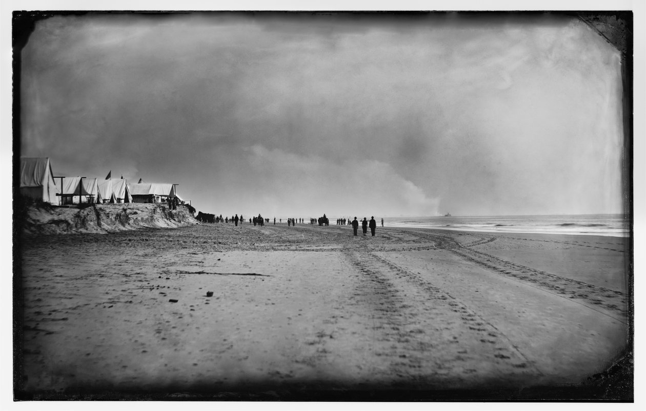 New Ironsides versus Fort Wagner, september 1863 door Haas and Peale