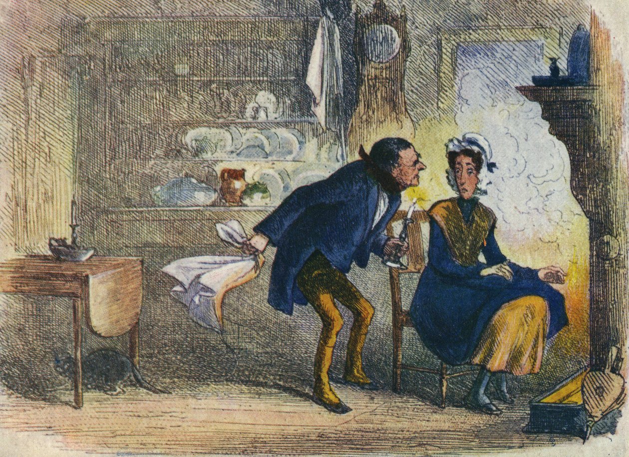 In Dickens Land - Little Dorrit Ansichtkaart, 1907 door Hablot Knight Browne
