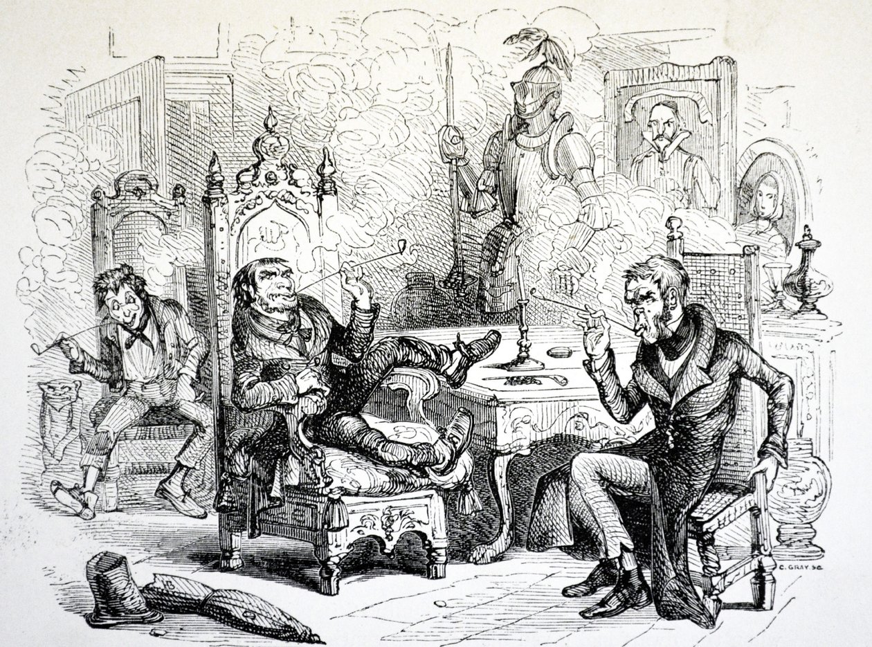 Het Oude Curiosity Shop, 1841 door Hablot Knight Browne