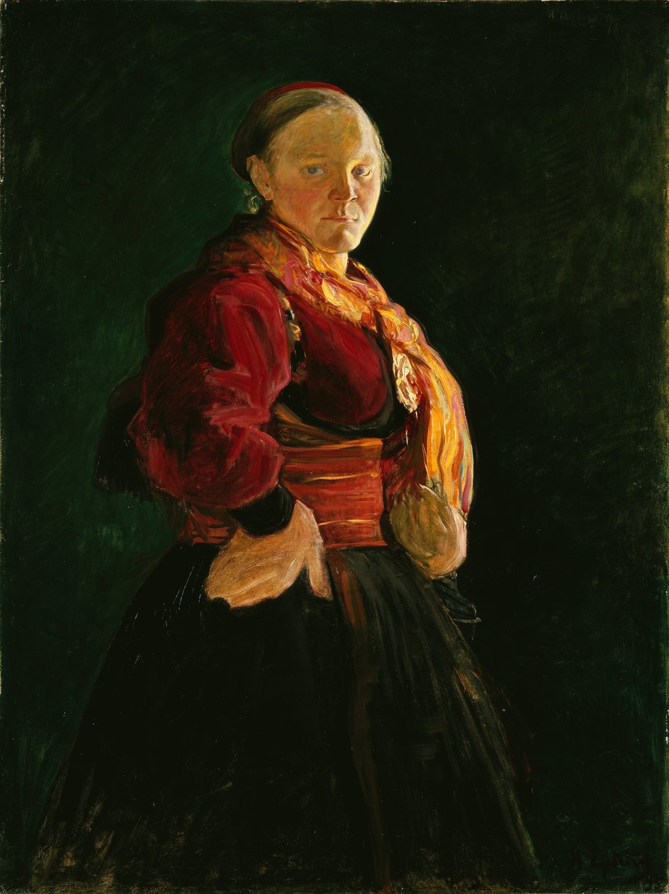 Portret van Mari Clasen door Halfdan Egedius