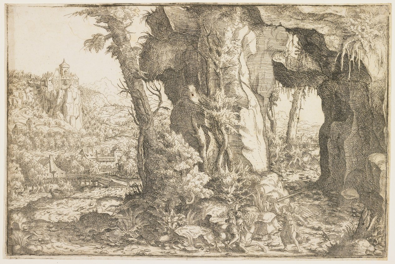 Balaam en de Engel door Hanns Sebald Lautensack
