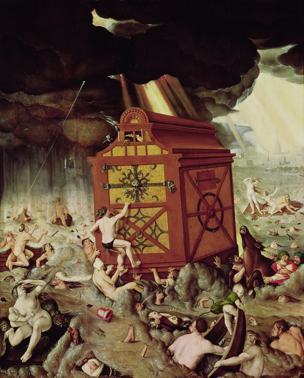 De zondvloed, 1516 door Hans Baldung Grien