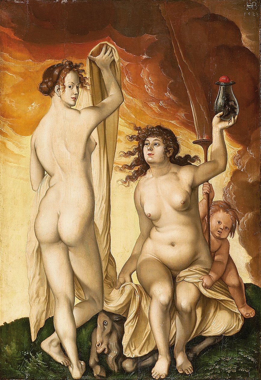 Twee heksen door Hans Baldung Grien