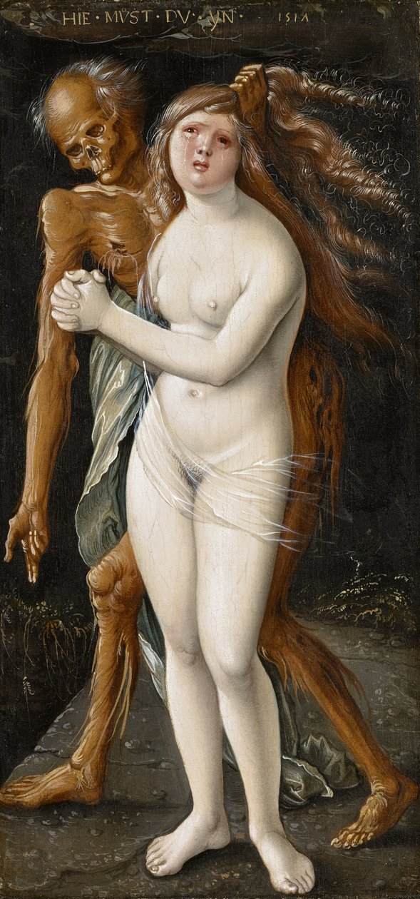 Jonge vrouw en de dood, 1517 door Hans Baldung Grien