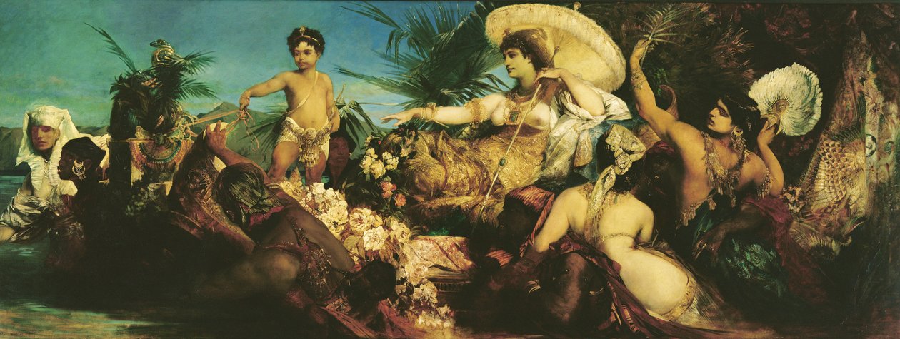 Cleopatra, 1875 door Hans Makart