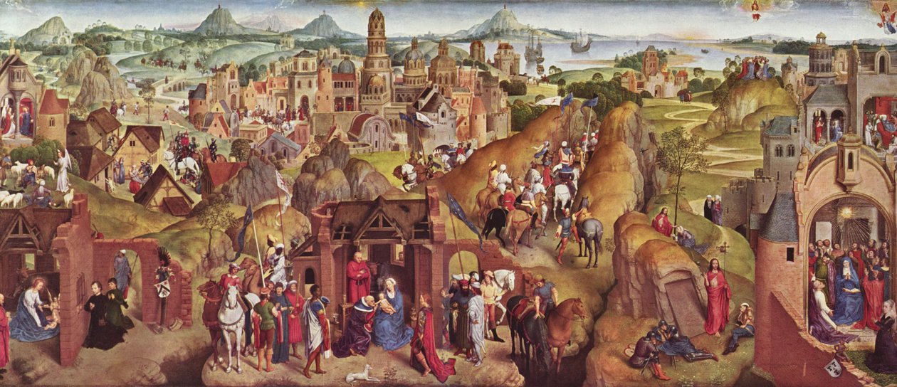 De zeven vreugden van Maria door Hans Memling