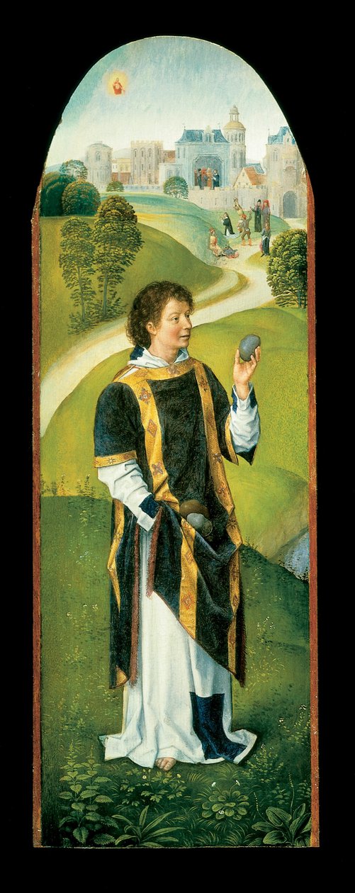 Sint Stefanus door Hans Memling