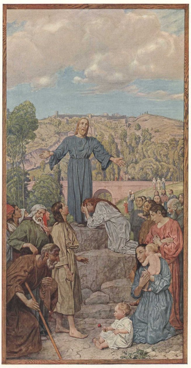 Der Lehrer door Hans Thoma