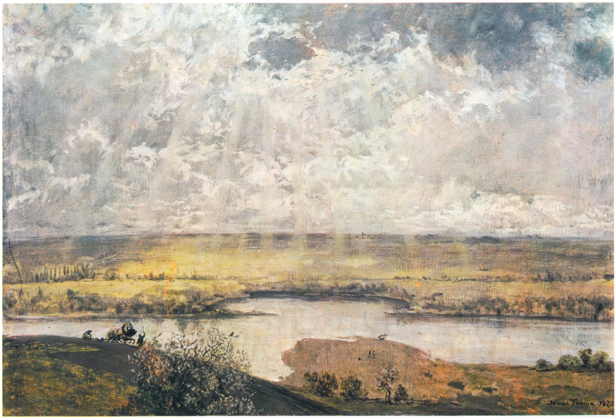Mainlandschaft / Mainebene door Hans Thoma