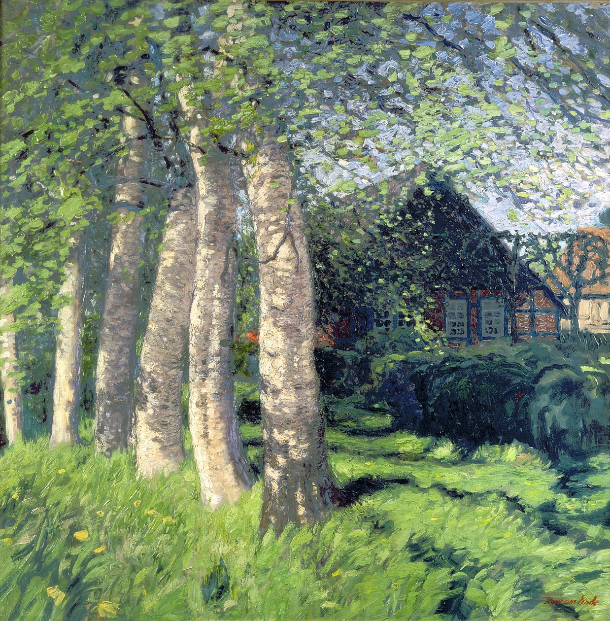 Lente in Worpswede door Hans am Ende