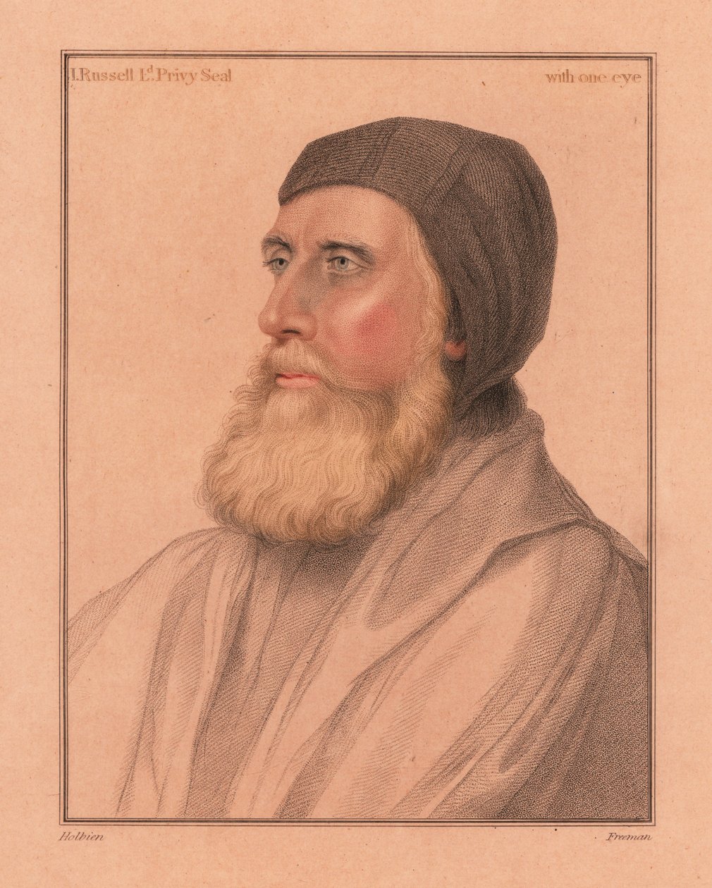 John Russell door Hans (after) Holbein the Younger