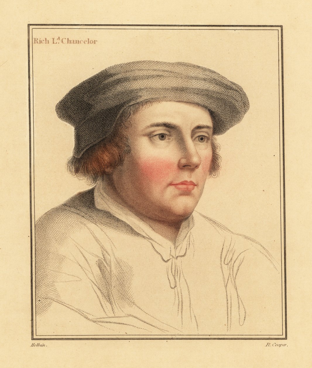 Sir Richard Rich door Hans (after) Holbein the Younger