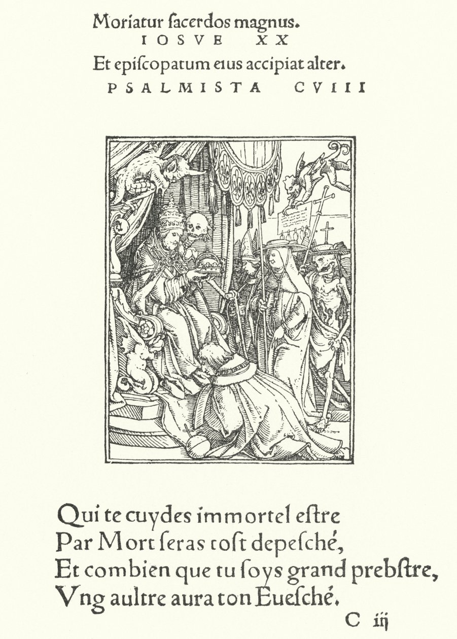 De Paus door Hans (after) Holbein the Younger