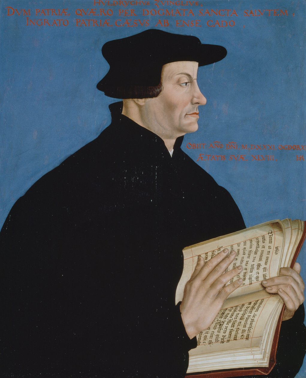 Portret van Huldrych Zwingli door Hans Asper