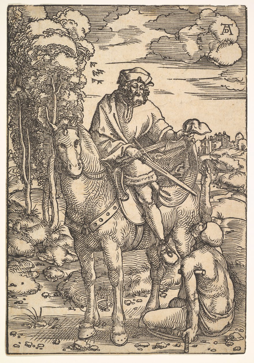 Sint Maarten te Paard, 15e-16e eeuw door Hans Baldung