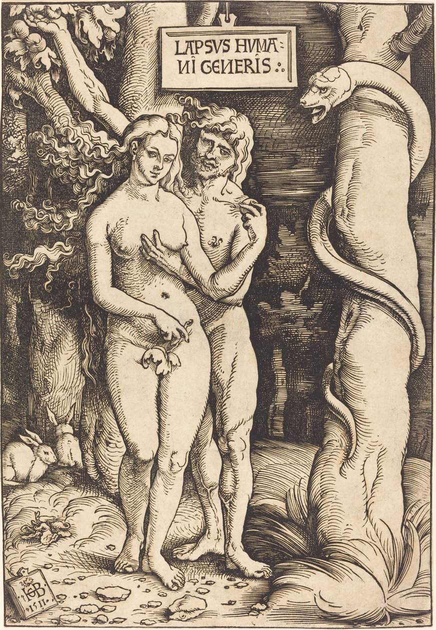 Adam en Eva door Hans Baldung Grien