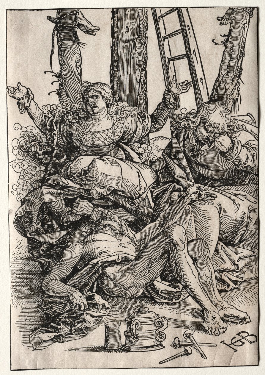 Rouw, ca. 1515-17 door Hans Baldung Grien