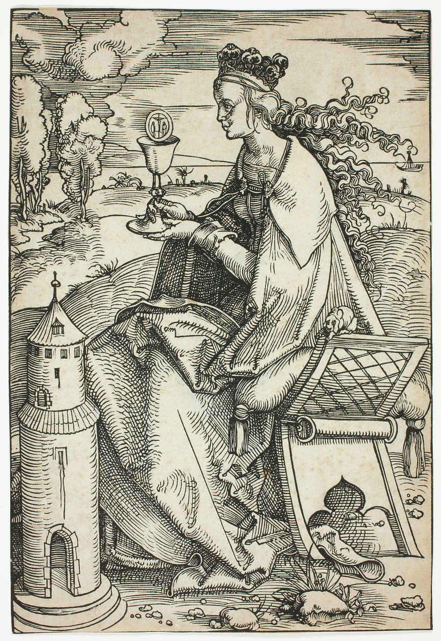 Sint Barbara door Hans Baldung Grien