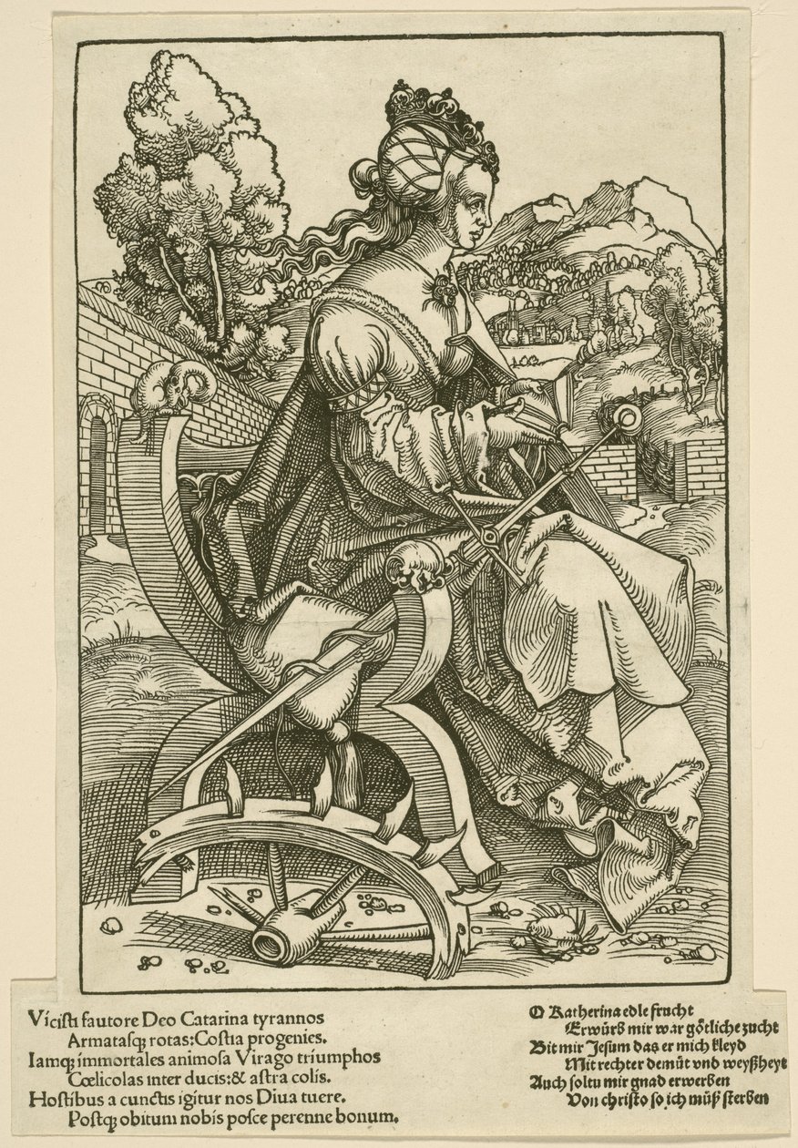 Sint Catharina, 1505-07 door Hans Baldung Grien