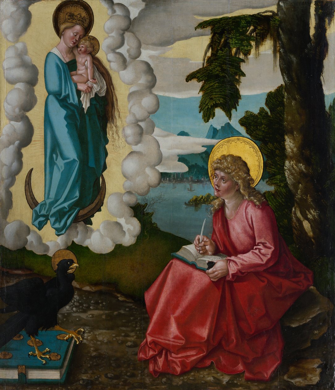 Sint Jan op Patmos, ca. 1511 door Hans Baldung Grien
