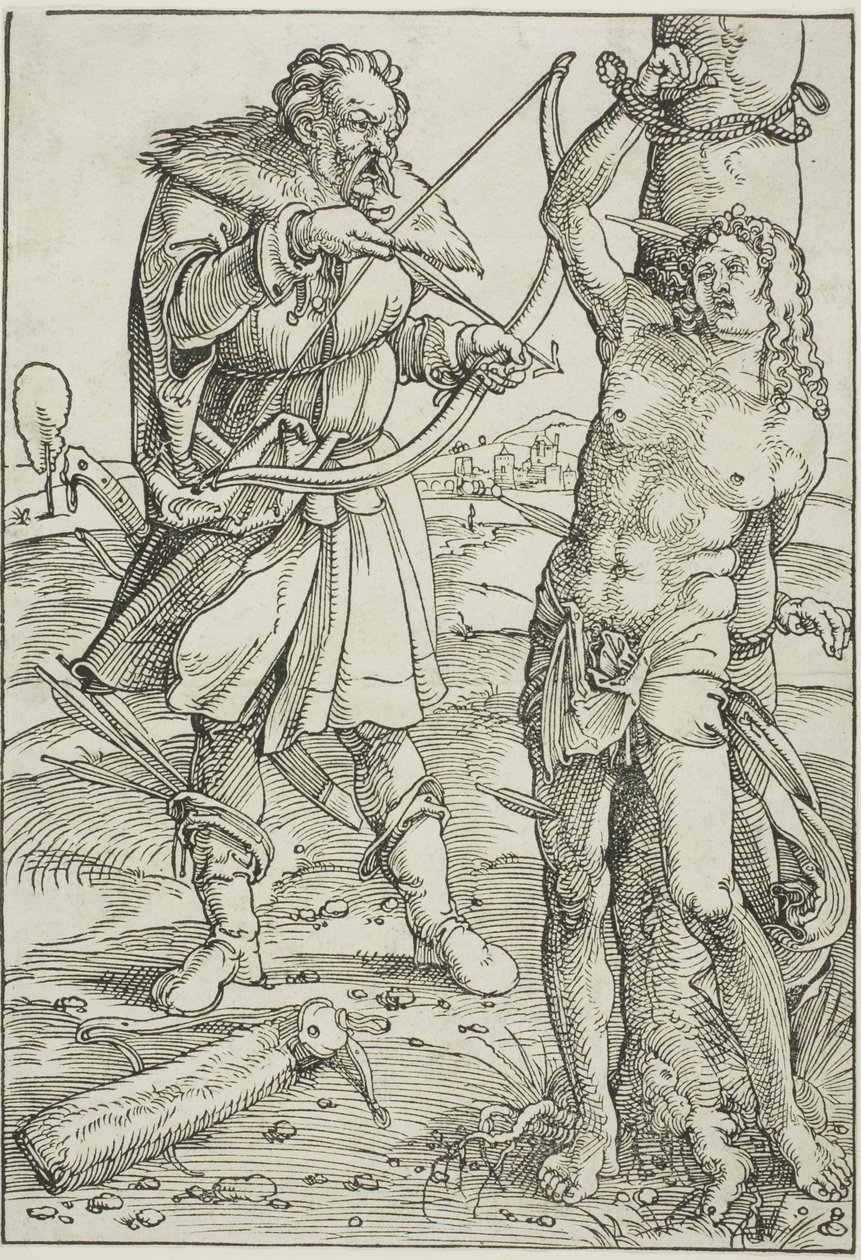 Het martelaarschap van Sint Sebastiaan door Hans Baldung Grien