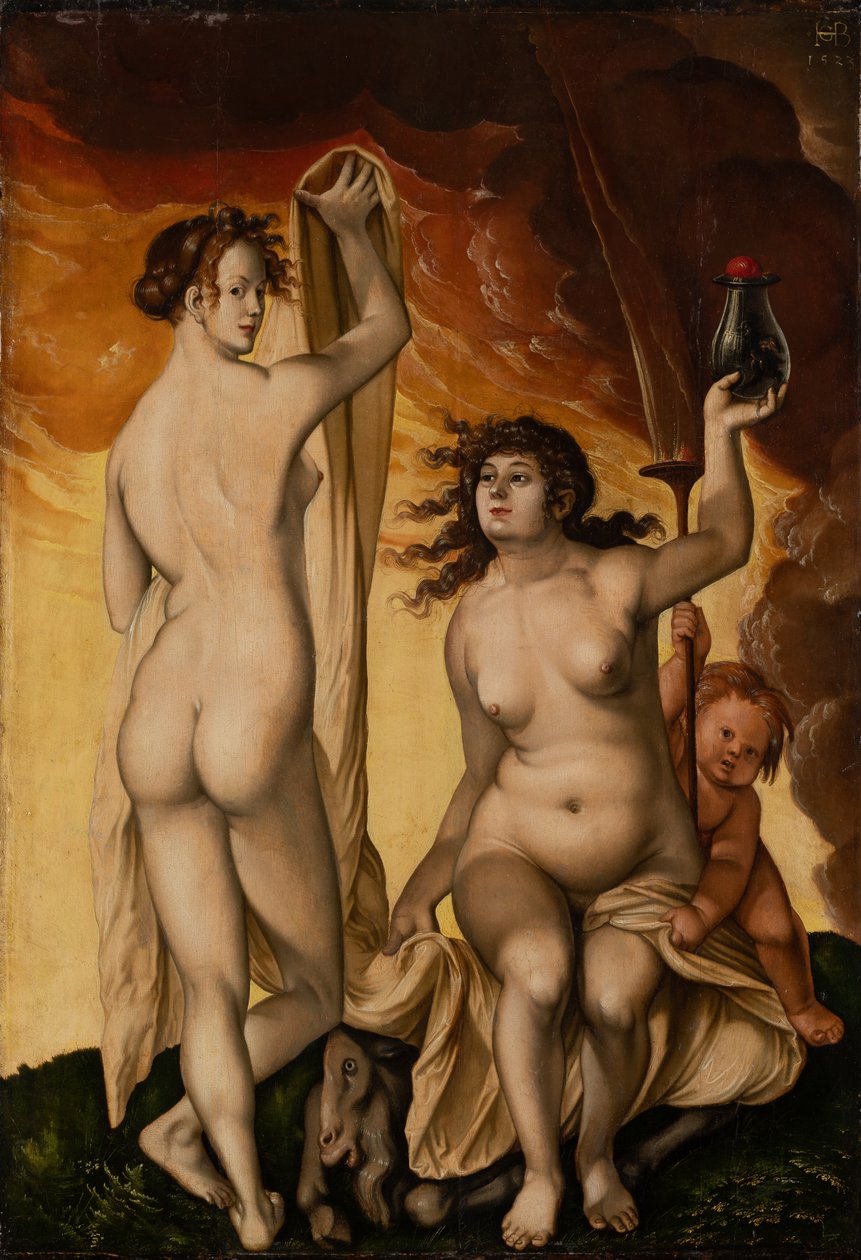 Twee Heksen door Hans Baldung Grien