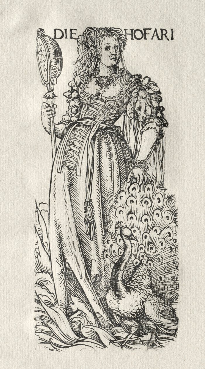 De Zeven Ondeugden: Trots, ca. 1510 door Hans Burgkmair