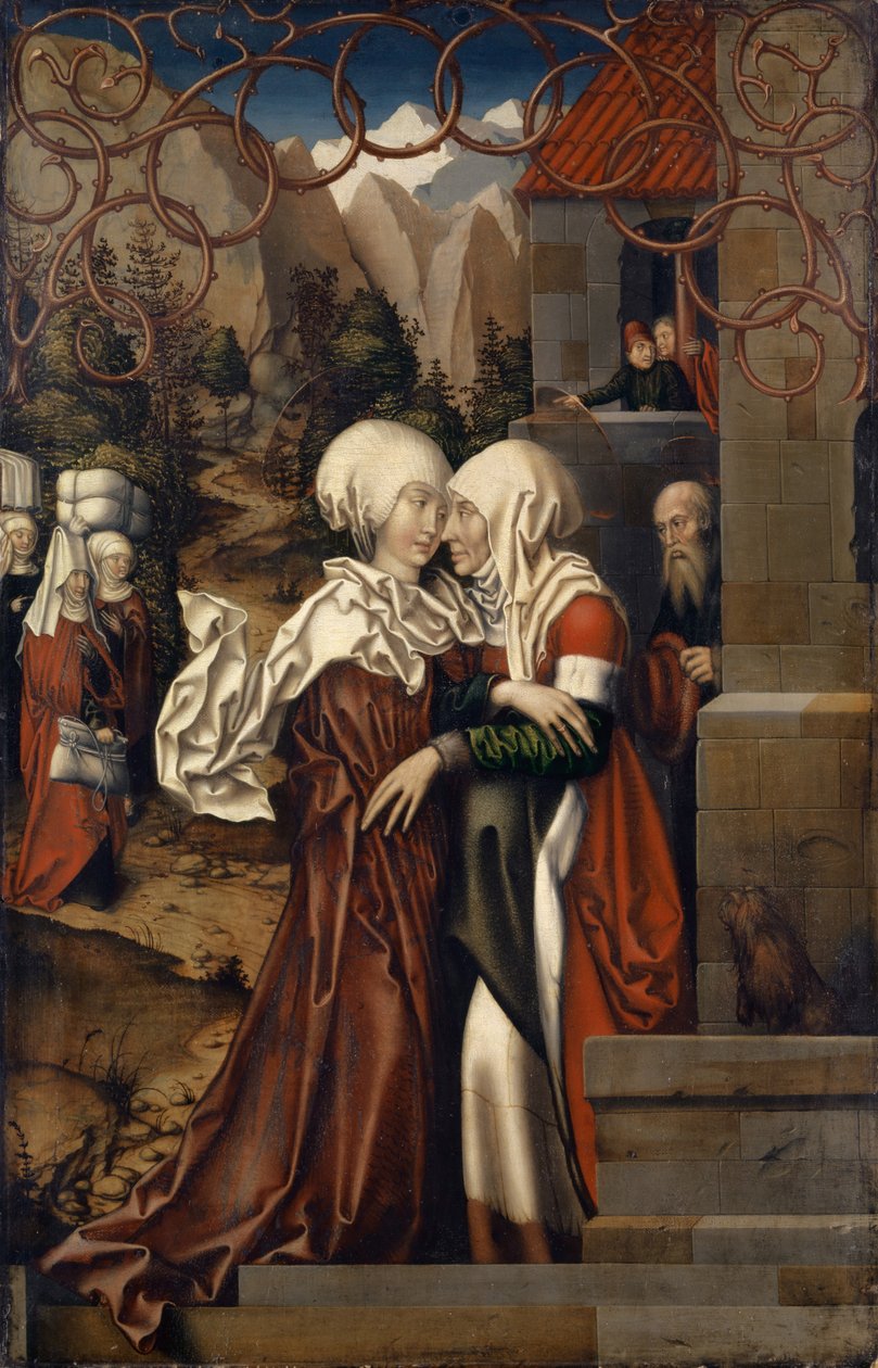 De visitatie, 1512 door Hans Fries