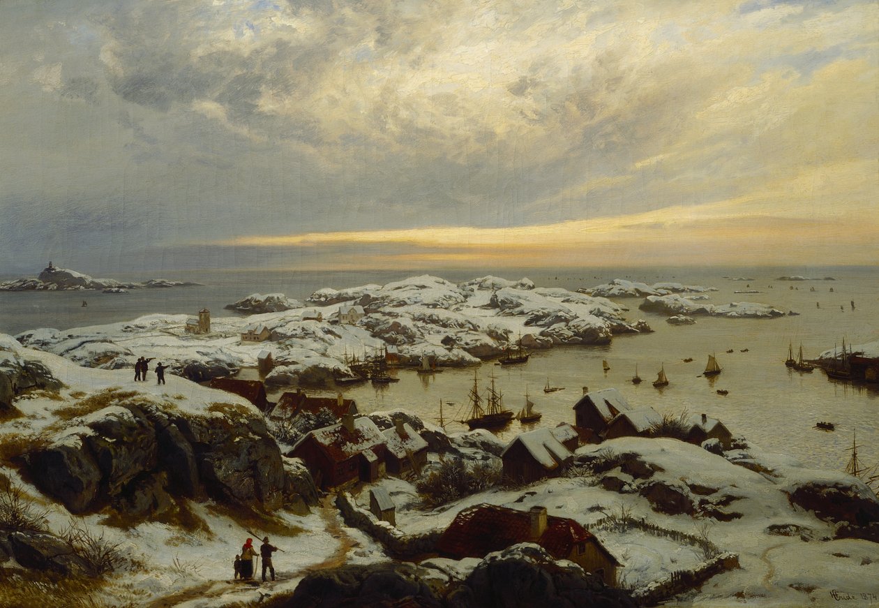 Farsund door Hans Gude