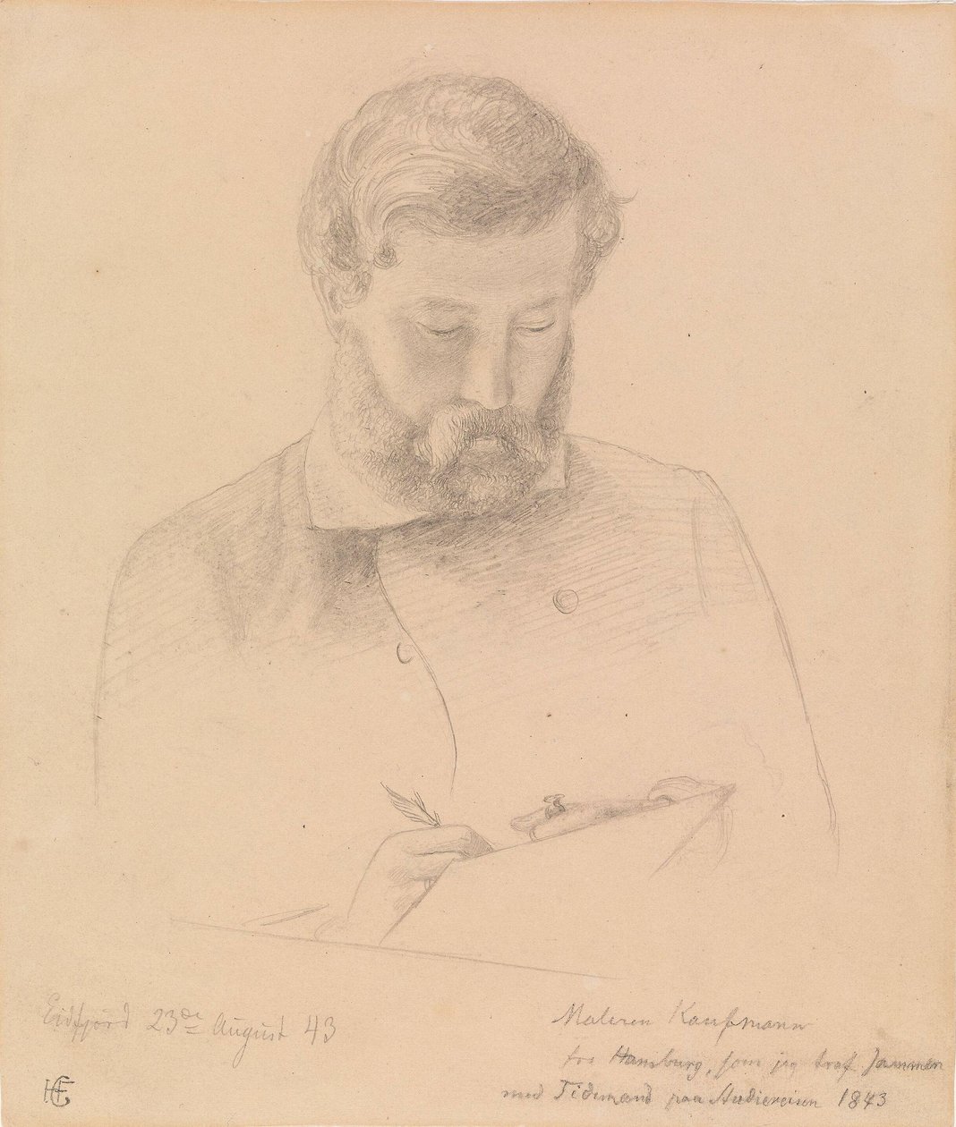 Hermann Kauffmann door Hans Gude
