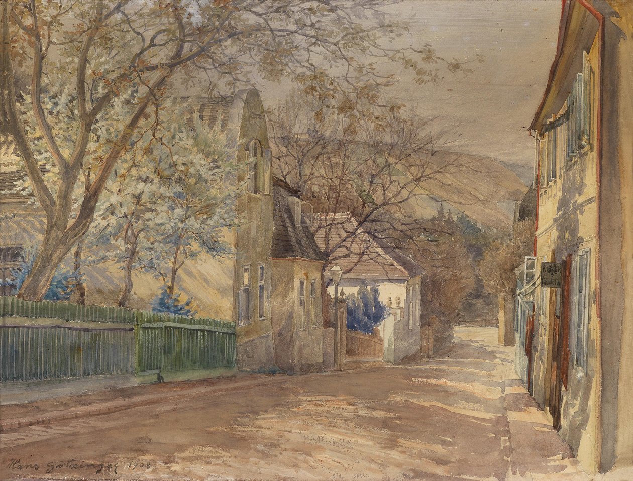 Das Therese-Krones-Haus in Heiligenstadt door Hans Götzinger
