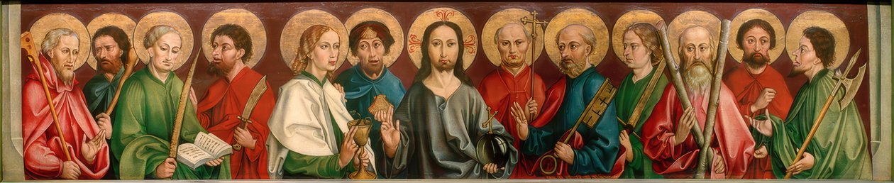 Christus en de twaalf apostelen door Hans Haider
