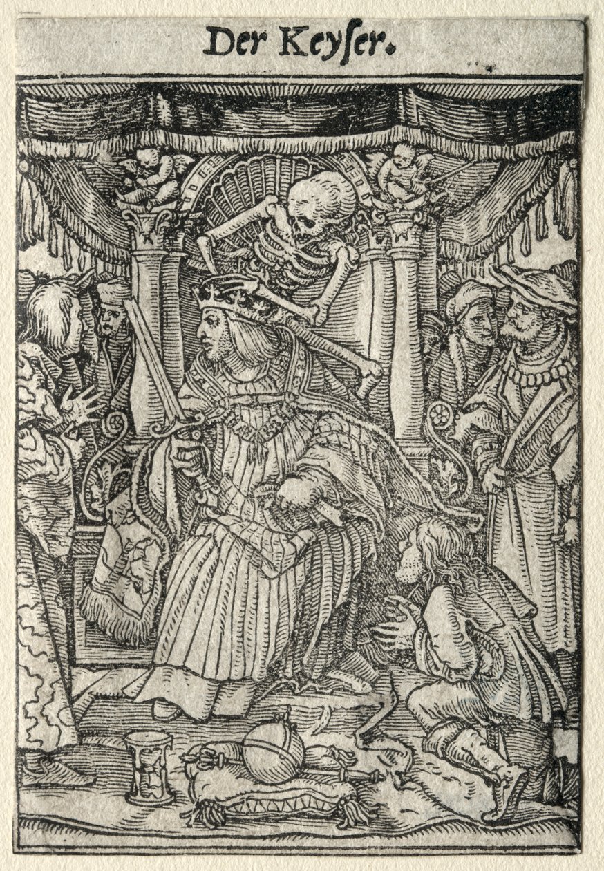 Dans van de dood: De keizer door Hans Holbein