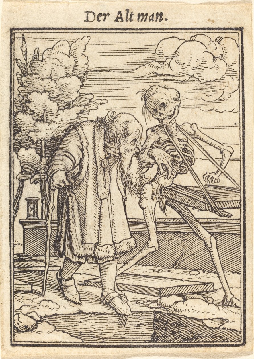 De oude man door Hans Holbein der Jüngere