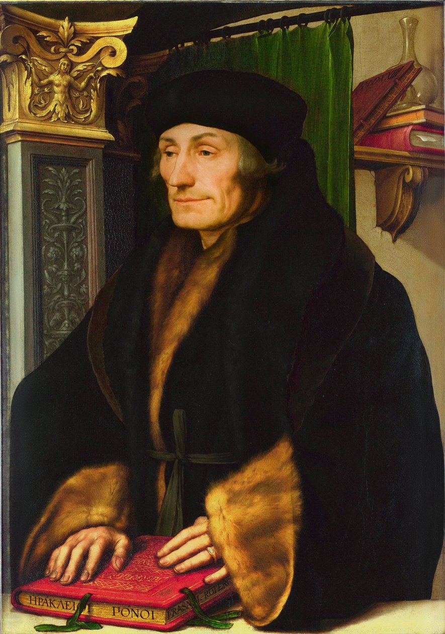 Erasmus door Hans Holbein der Jüngere