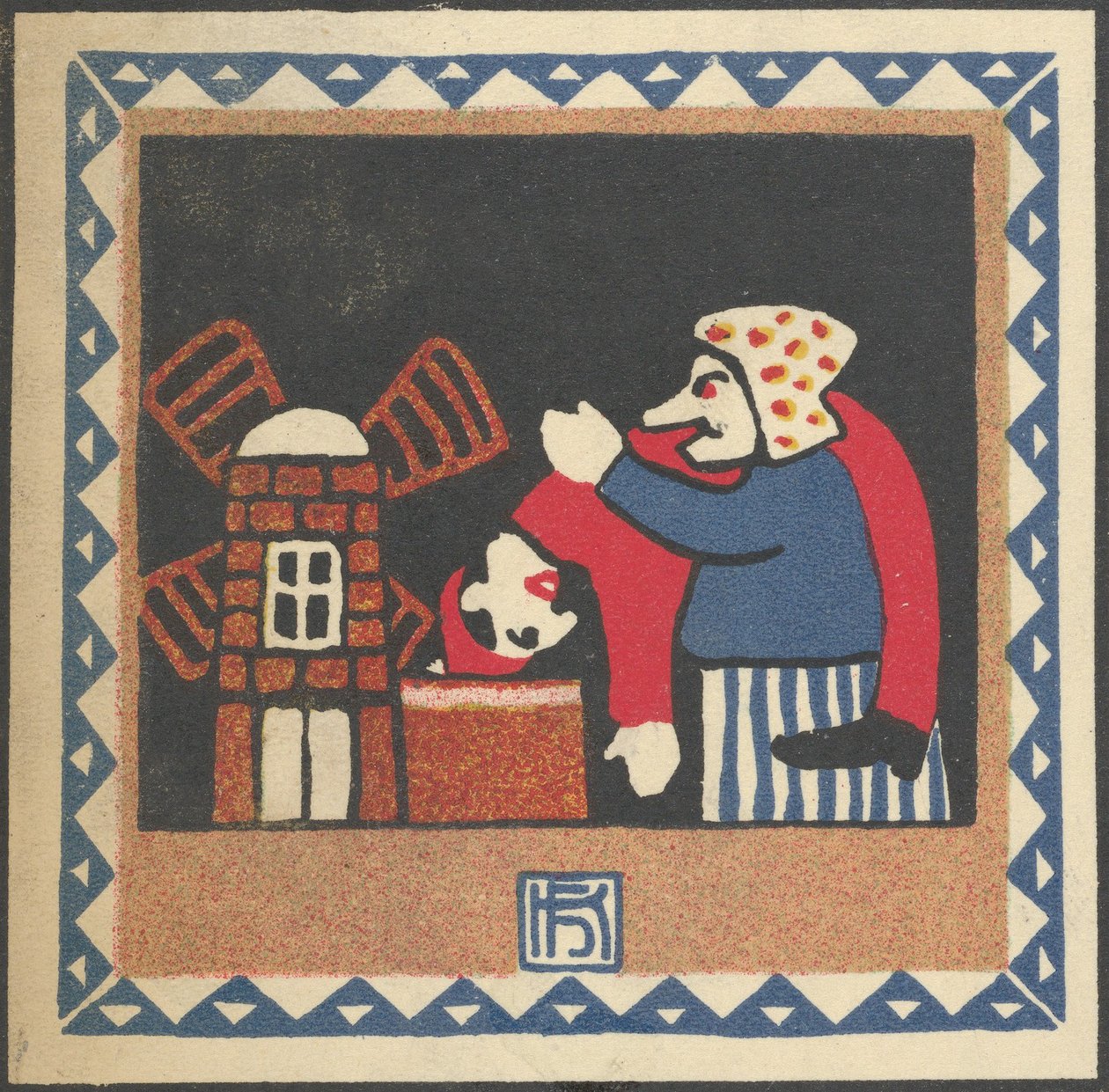 Kasperltheater, 1907 door Hans Kalmsteiner