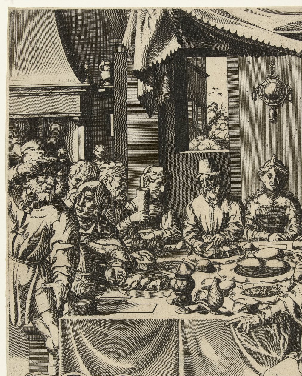 Bruiloft in Kana door Hans Liefrinck (I) (attributed to)