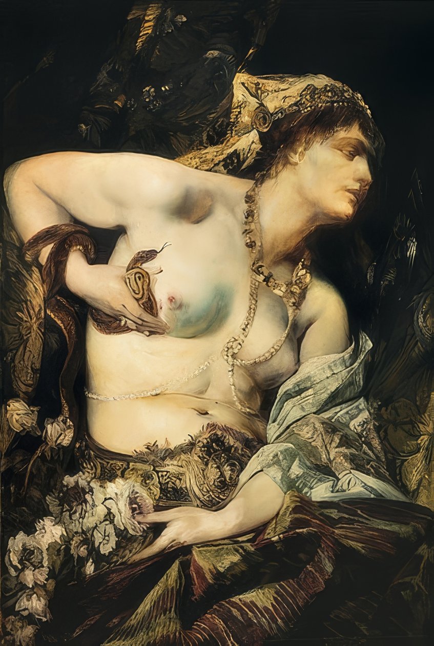 De dood van Cleopatra. 1875 door Hans Makart