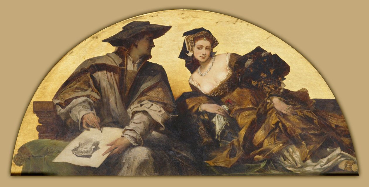 Hans Holbein de Jonge door Hans Makart