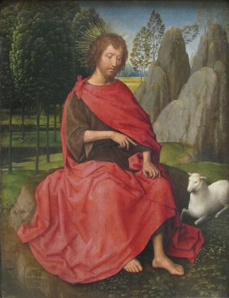 Nederlands: Saint Jean-Baptiste Saint John the Baptist. door Hans Memling