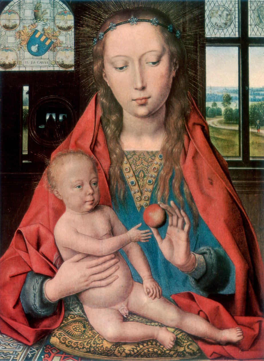 De Madonna en Kind, 1927 door Hans Memling